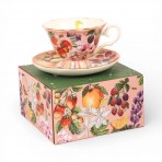 Tea Cup + Saucer | Bountiful Harvest Tea Cup + Saucer | Bountiful Harvest